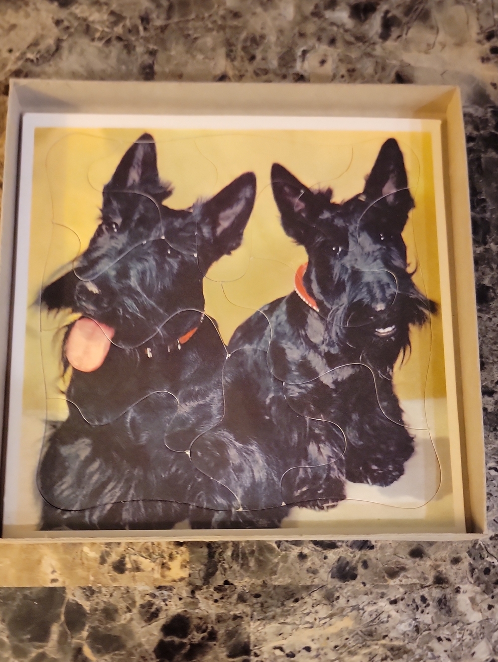 Vintage Whitman Picture Puzzles Set Of 3 Tell-a-Tale Dogs & Cats Scottie dogs - Picture 2 of 6